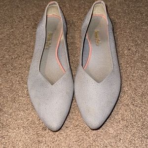 Sparkly Silver Dream Pairs ballet flats, Rothy lookalikes